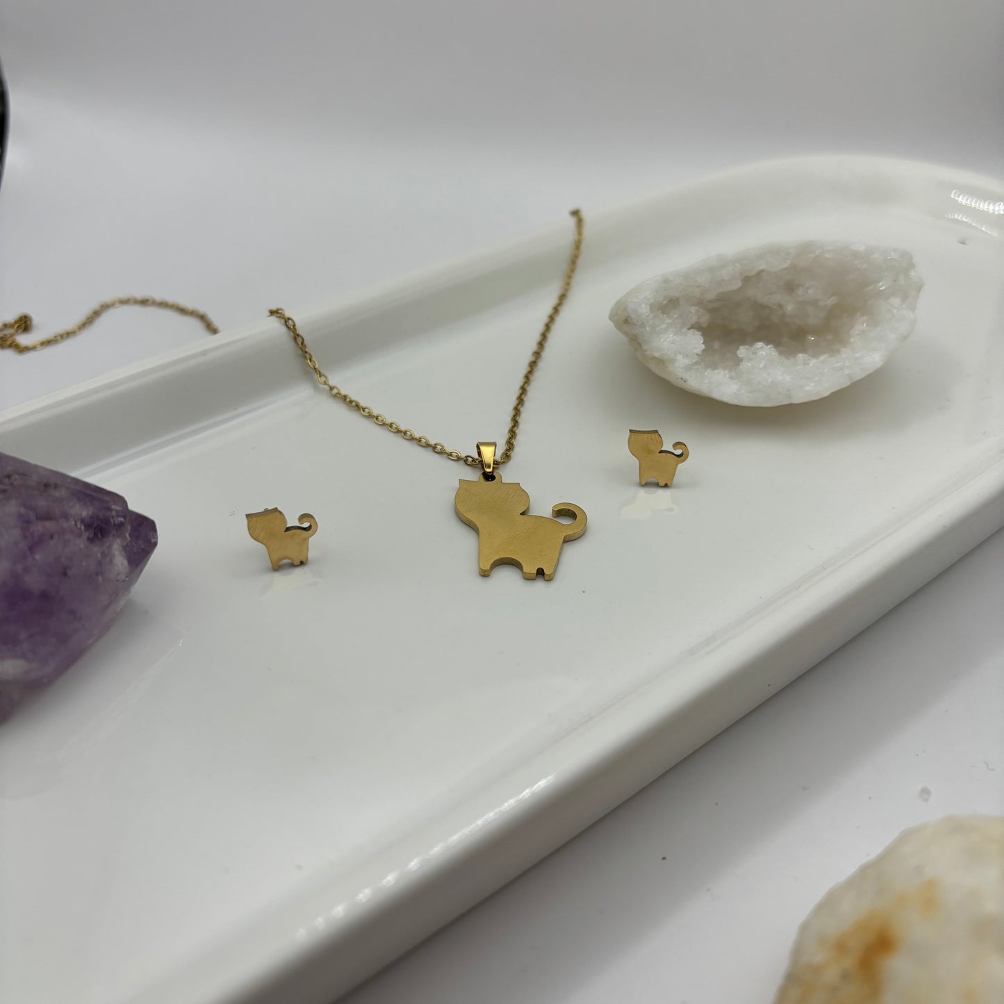 Necklace & Earring Cat Animal Bundle