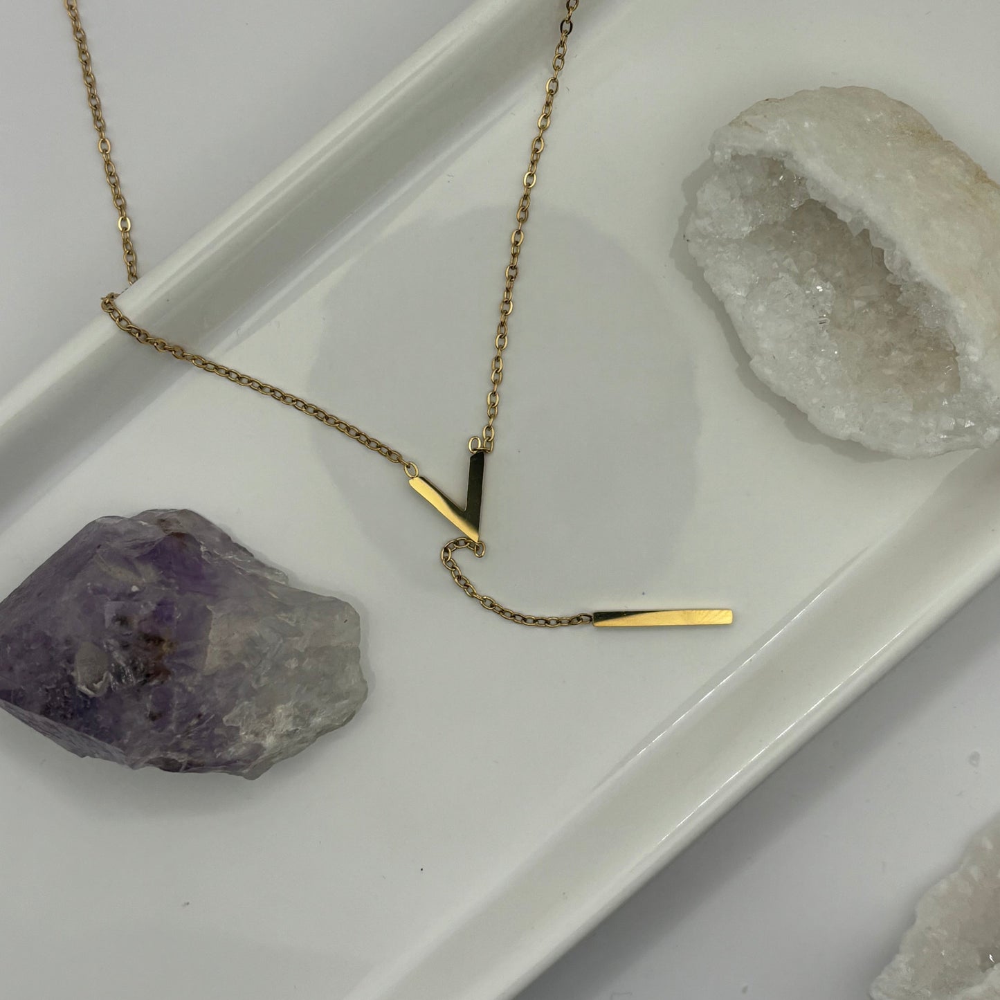 Gold Double Layer Necklace