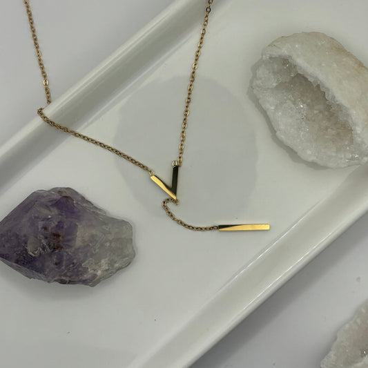 Gold Double Layer Necklace